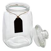 Bonbonnière en verre avec ardoise, 2l, transparent Bonby