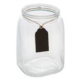 Bonbonnière en verre avec ardoise, 2l, transparent Bonby