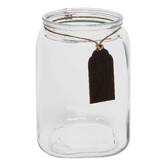 Bonbonnière en verre avec ardoise, 2,8l, transparent Bonby