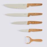 Lot couteaux et économe, 5 pièces, beige Harmony