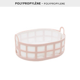 Corbeille à pain, l.24 cm, rose Poly