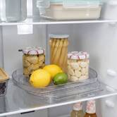 Organiseur pivotant, 39x29 cm, transparent Smart fridge