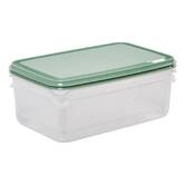 Lot de 12 boîtes de conservation, 0,19/0,35/0,6/2,1l, transparent Essentiels