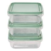 Lot de 12 boîtes de conservation, 0,19/0,35/0,6/2,1l, transparent Essentiels