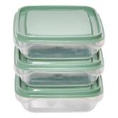 Lot de 12 boîtes de conservation, 0,19/0,35/0,6/2,1l, transparent Essentiels