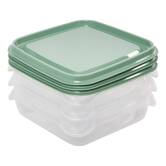 Lot de 12 boîtes de conservation, 0,19/0,35/0,6/2,1l, transparent Essentiels