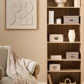 Lot de 4 boîtes de rangement, beige et brun Box'