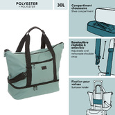 Sac week-end, 32l, vert