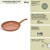 Poêle, d.30 cm, aluminium recyclé, rose blush Harmony