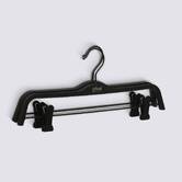 Lot de 2 cintres à pinces, l.37,5 cm, noir Hang'clip