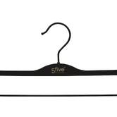 Lot de 2 cintres à pinces, l.37,5 cm, noir Hang'clip