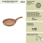 Poêle, d.20 cm, aluminium recyclé, rose blush Harmony