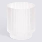 Porte-brosse à dents, d.8 x h.9 cm, blanc Solis
