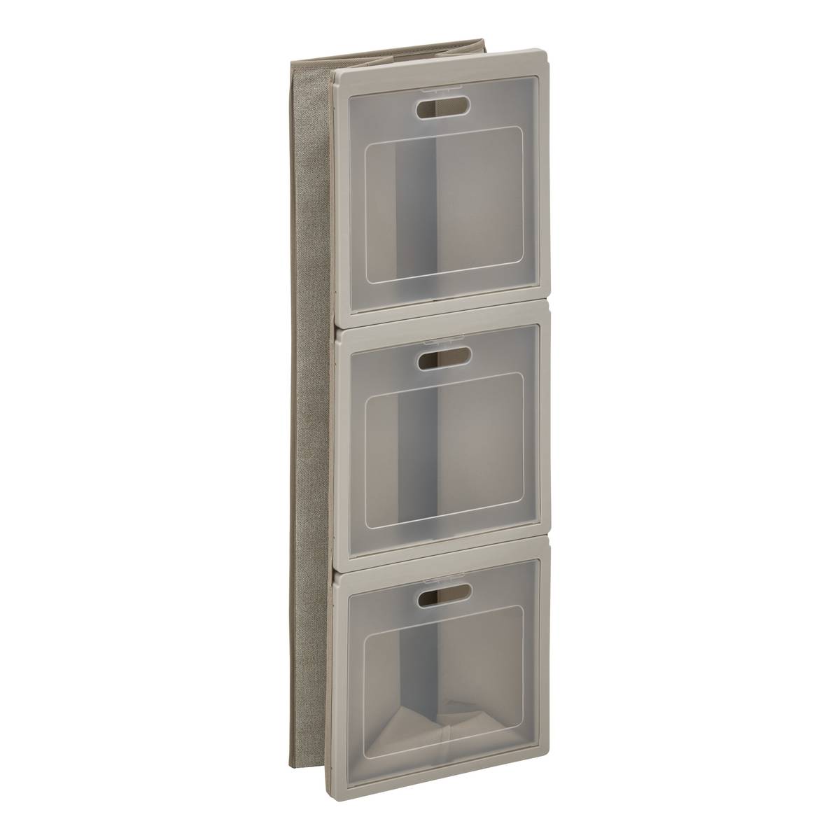 Rangement 3 cases, 30,5x30,5 cm, beige Cube'n door