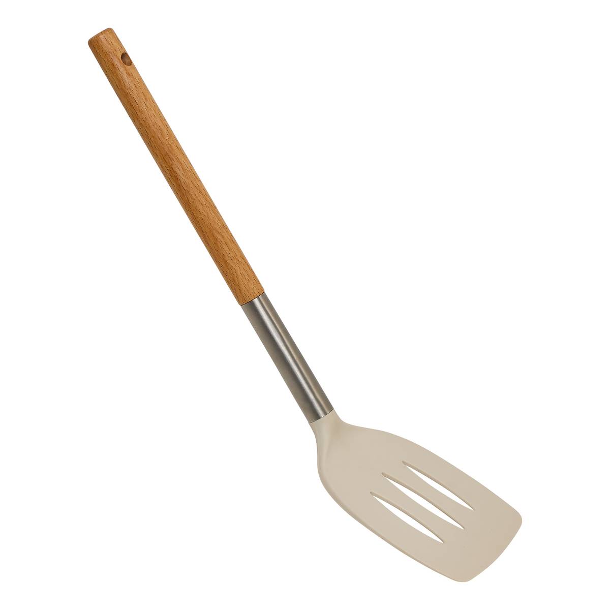 Set pot et 5 ustensiles, d.6,2 cm, crème Equilibre