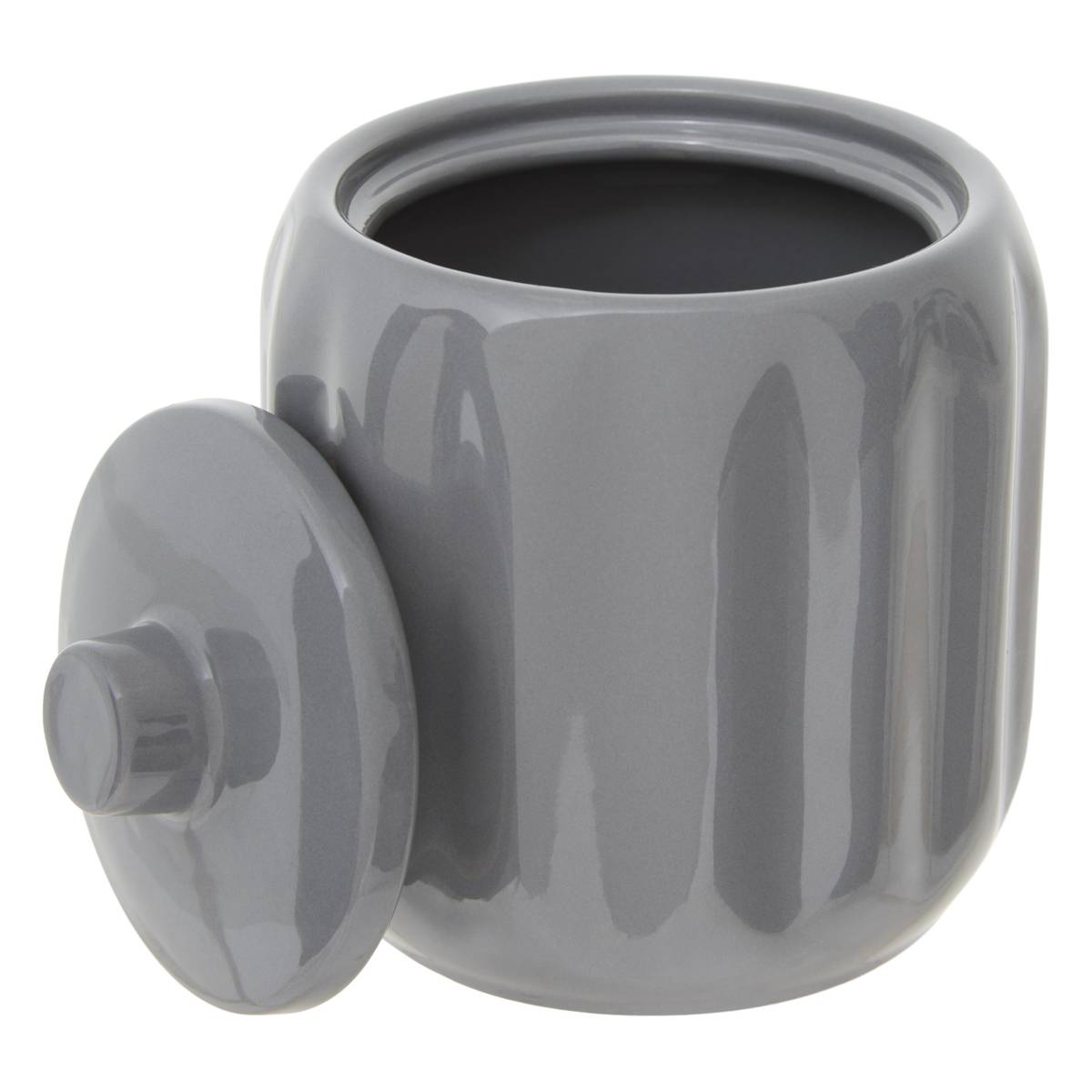 Pot à cotons, d.12,5 cm, gris Colorama
