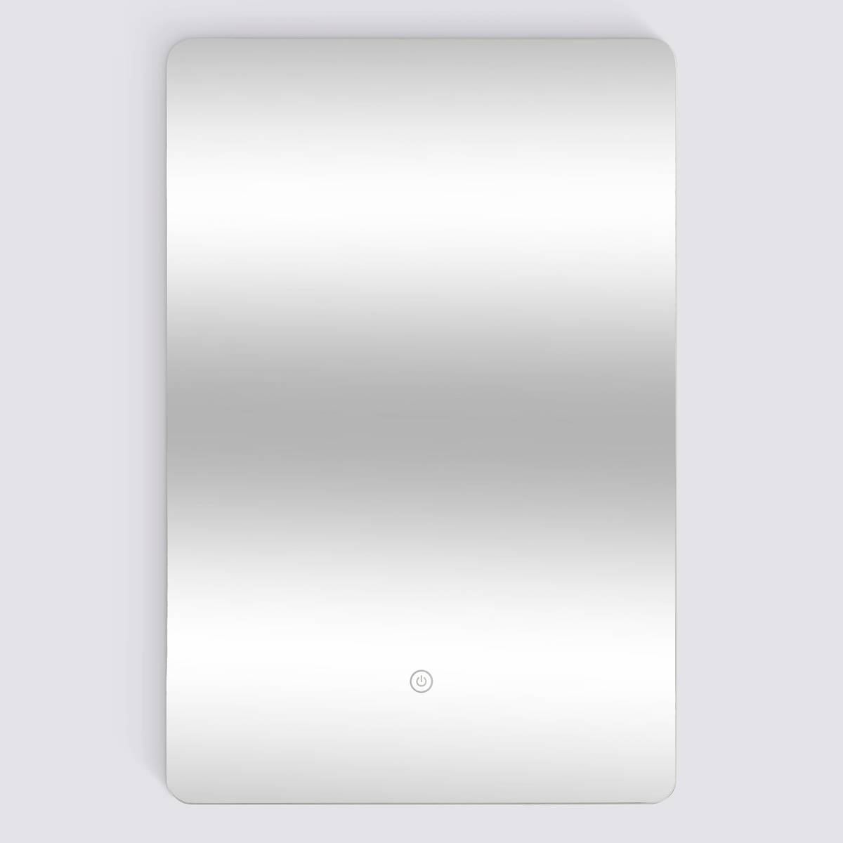 Miroir led, 40x60 cm, argent Halo