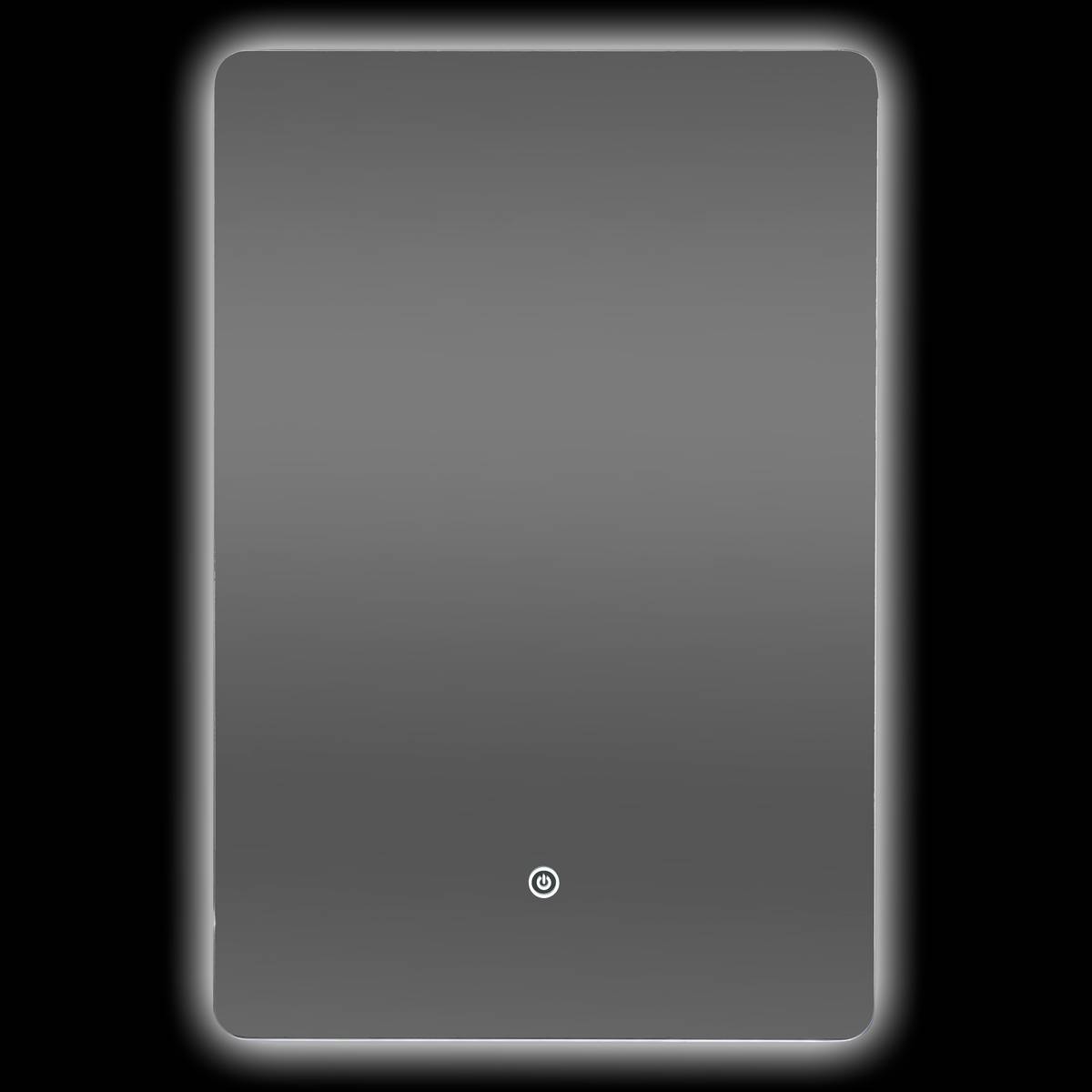 Miroir led, 40x60 cm, argent Halo