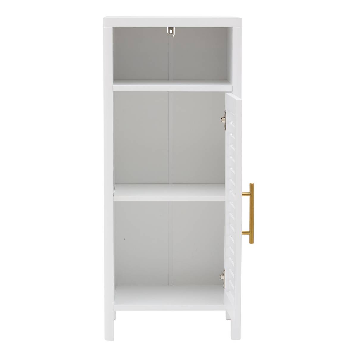 Meuble bas 1 porte, 36x30 cm, blanc