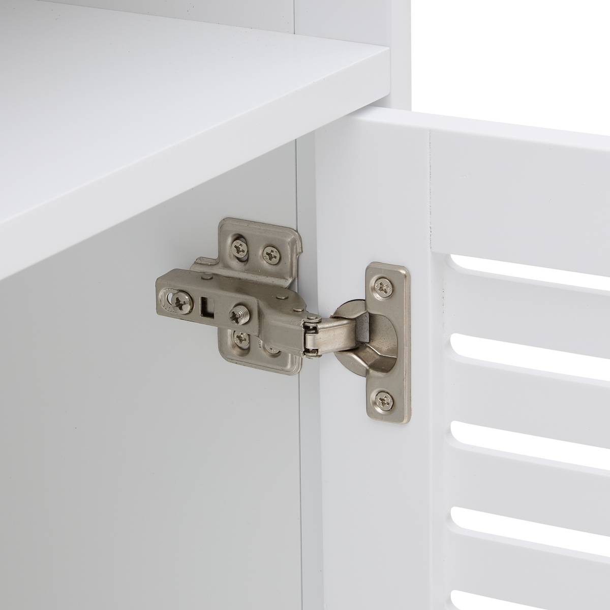 Meuble bas 1 porte, 36x30 cm, blanc