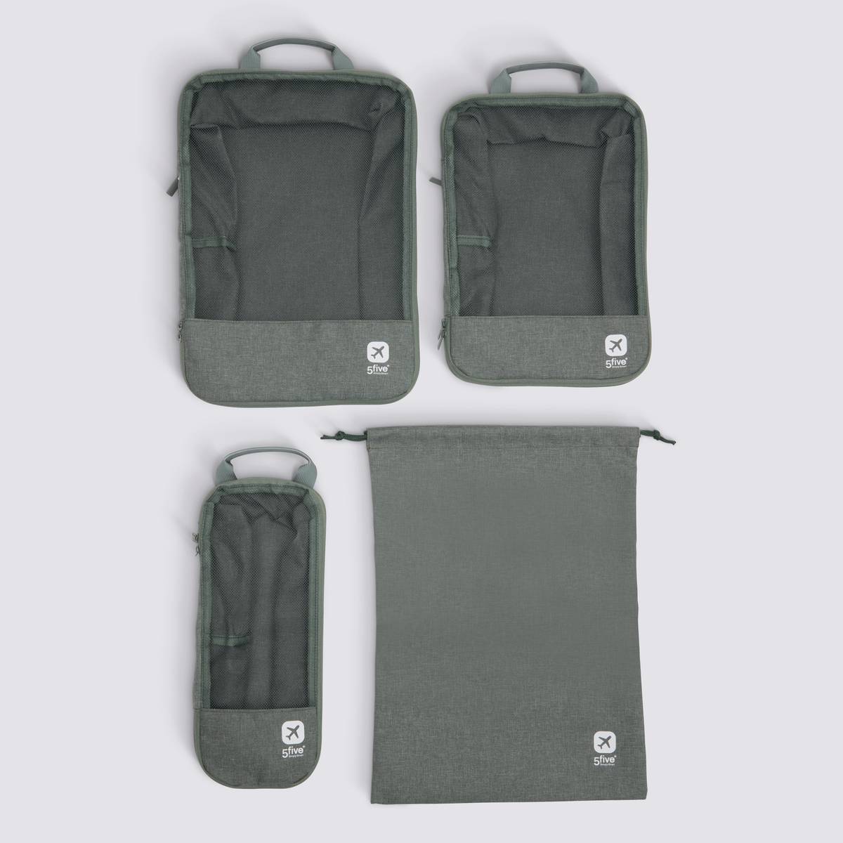 Lot de 3 sacs compresseurs avec sac de rangement, 4 pièces