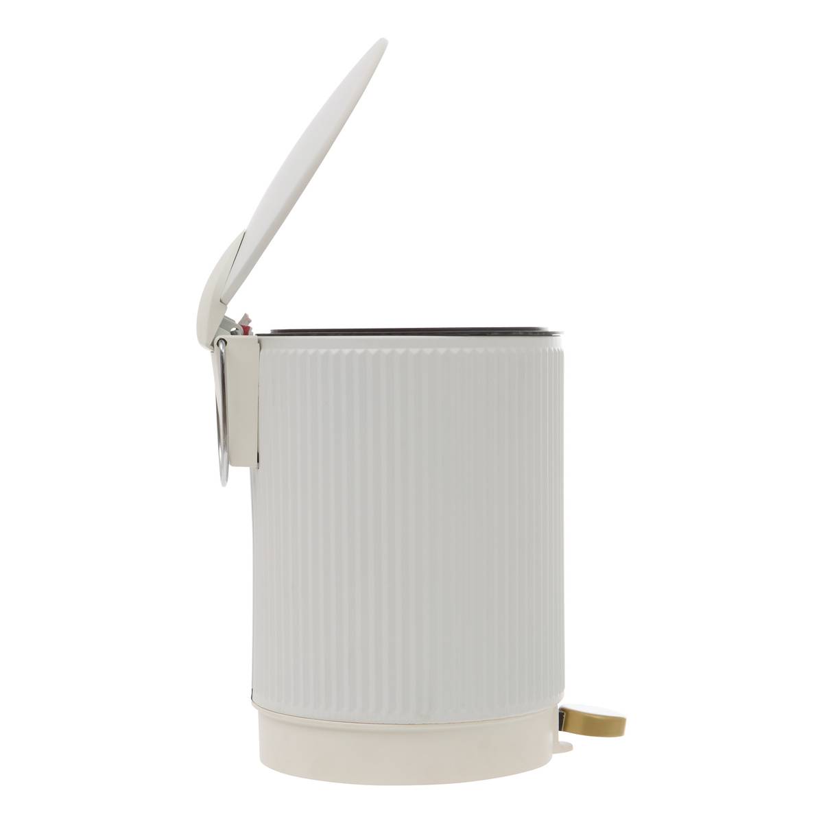 Poubelle manuelle, 2,7l, blanc