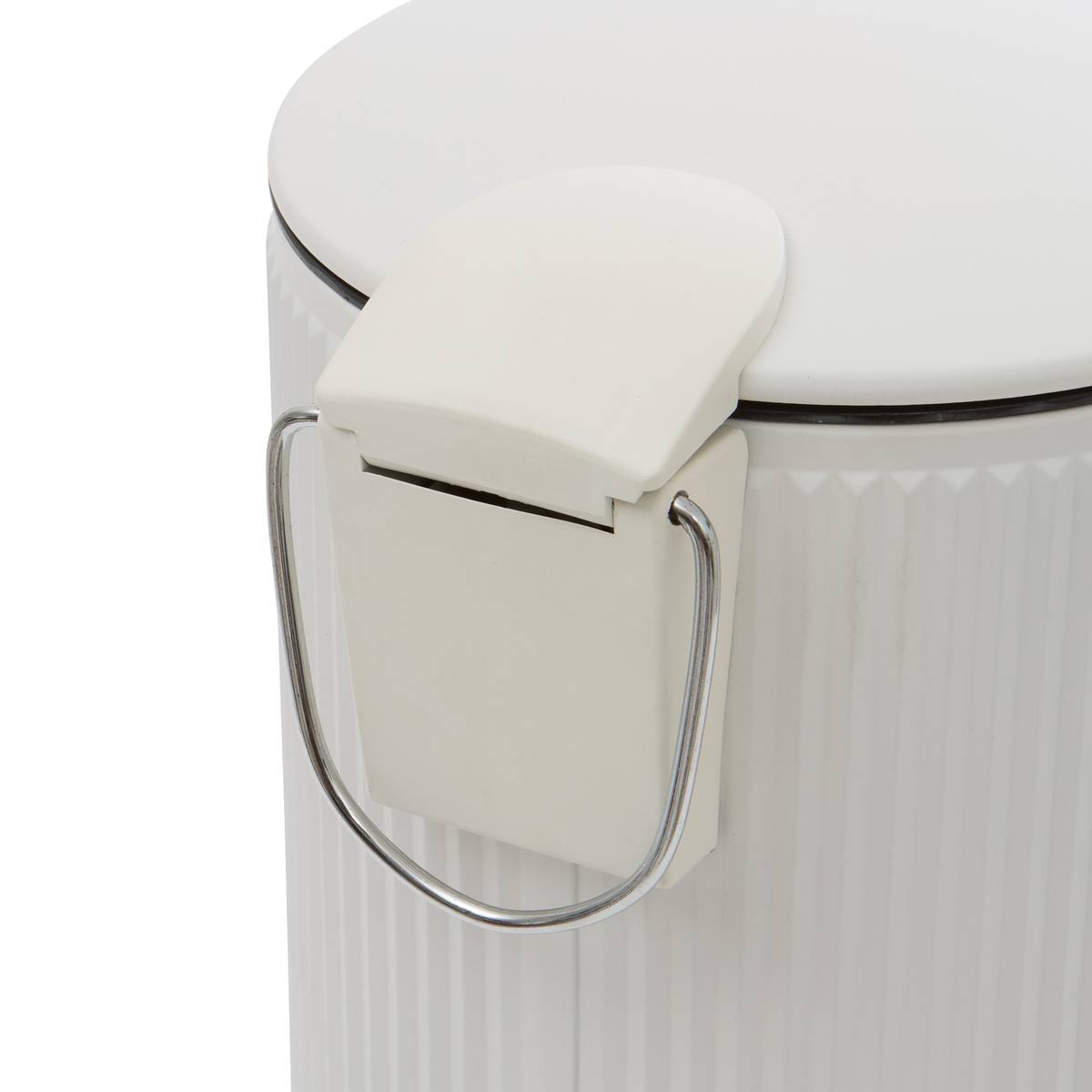Poubelle manuelle, 2,7l, blanc