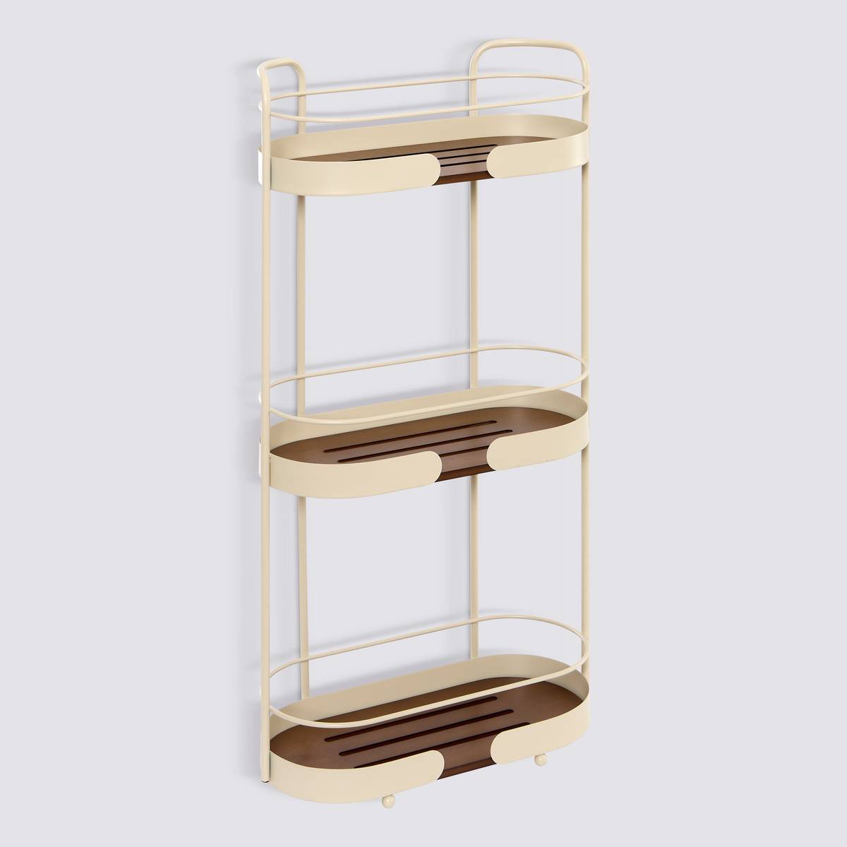 Étagère de douche, 3 niveaux, beige Argileo