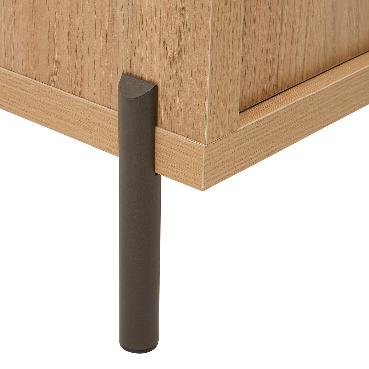 Meuble tv 2 portes, 122,5x39,5 cm, beige