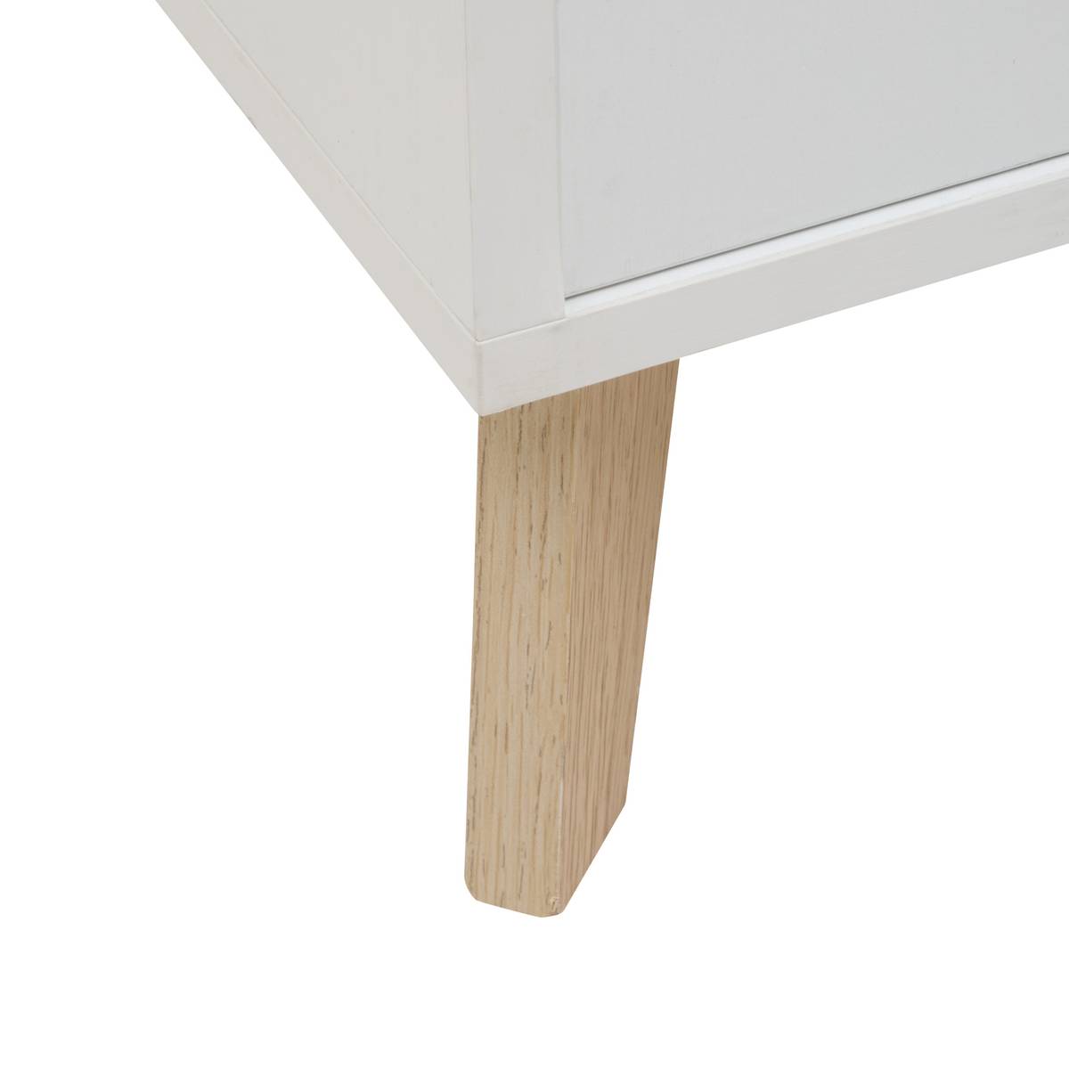 Buffet 3 portes, 120x40 cm, blanc