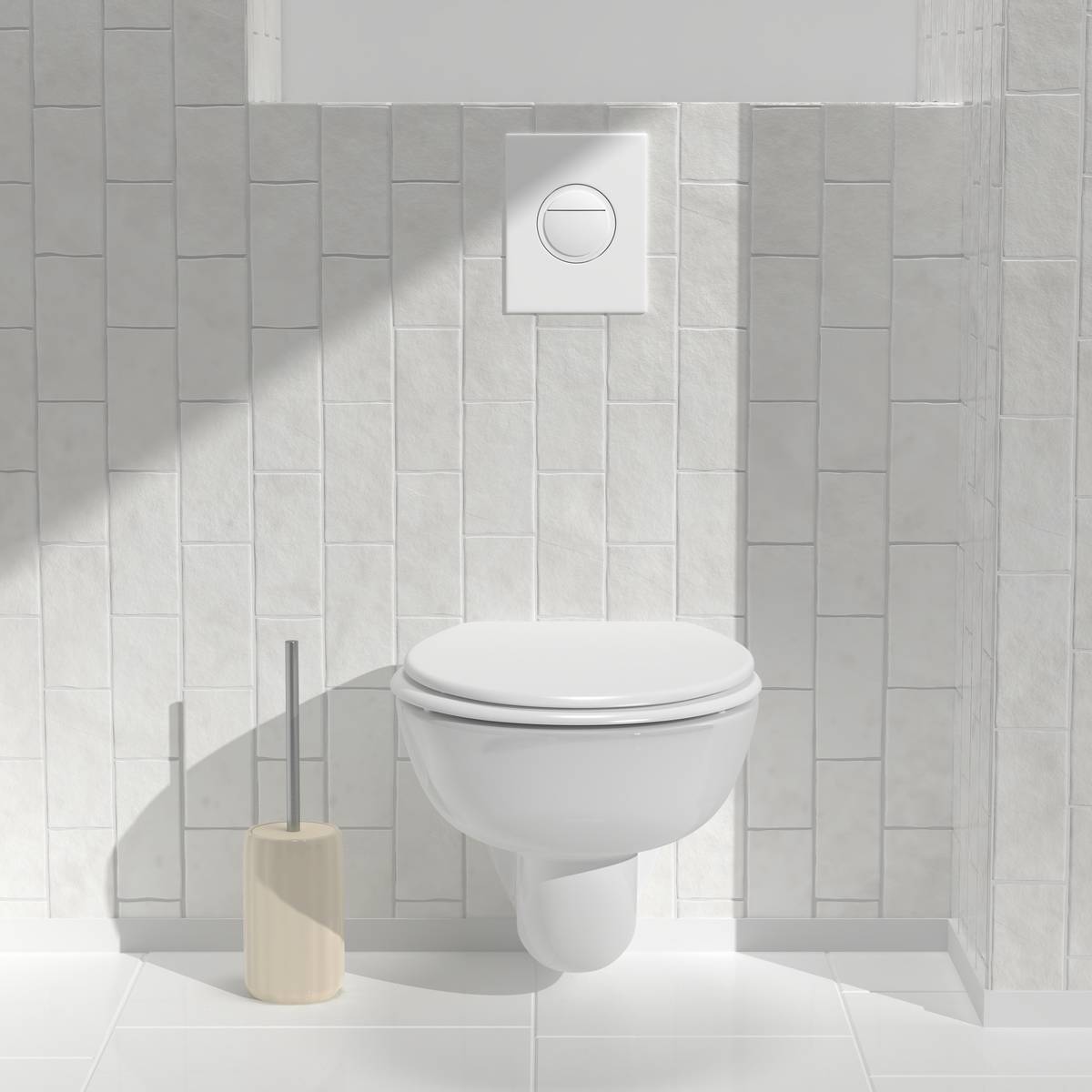 Brosse wc, h.40 cm, beige Colorama