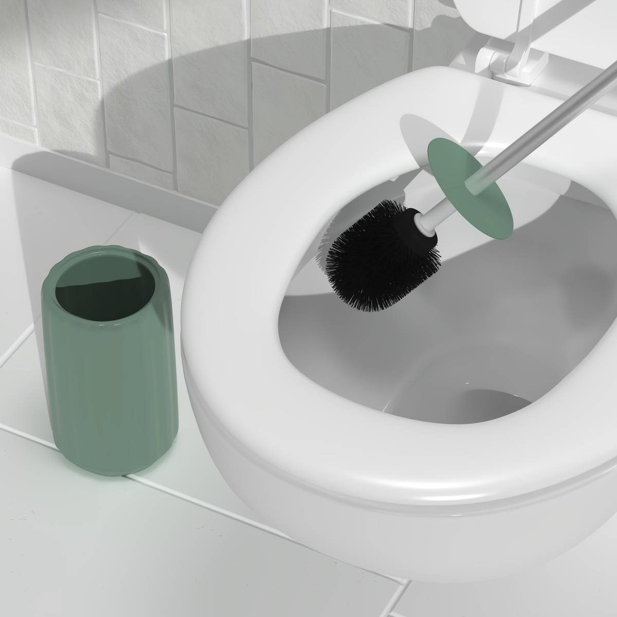 Brosse wc, h.40 cm, ficus