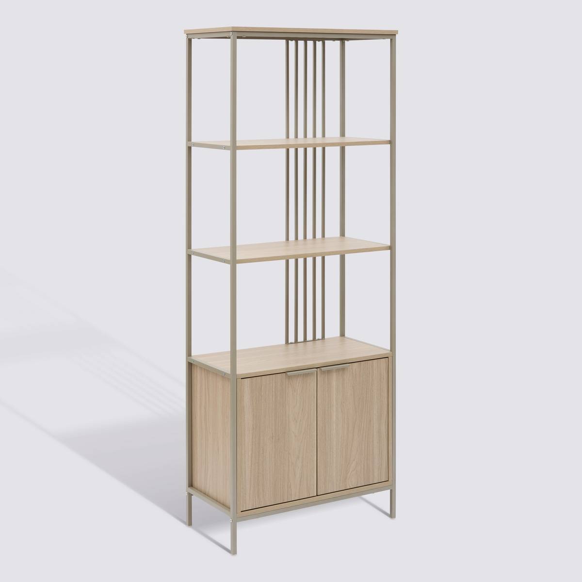 Étagère 2 portes, 68,4x35 cm, sable Duna