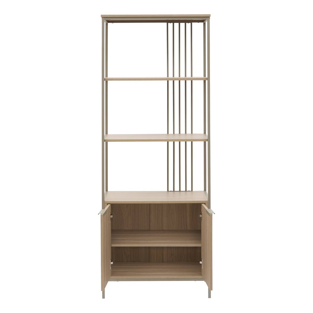 Étagère 2 portes, 68,4x35 cm, sable Duna