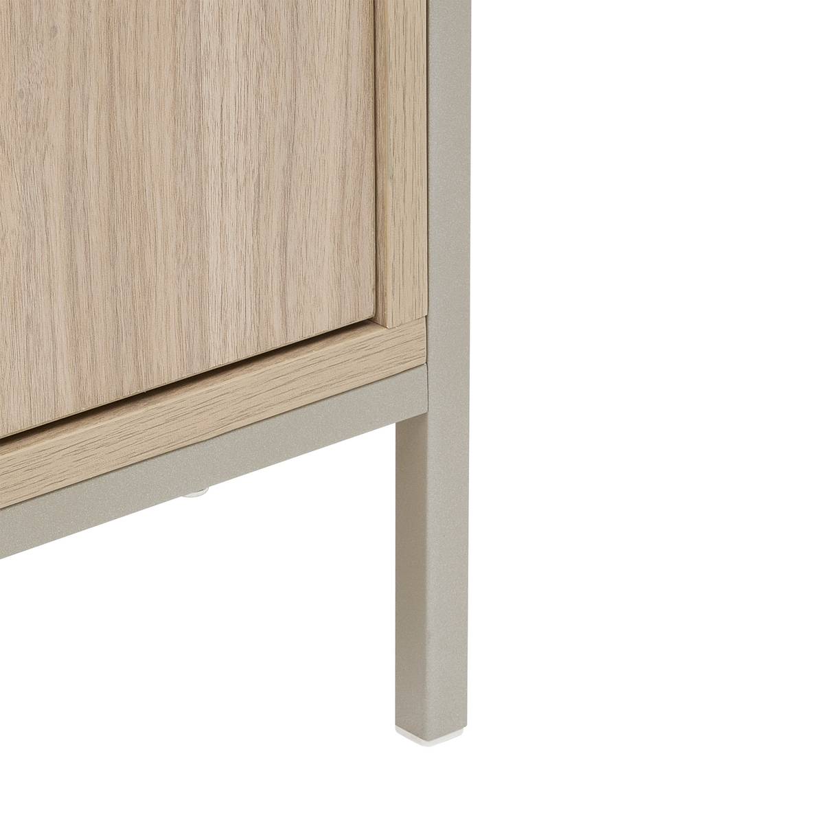 Étagère 2 portes, 68,4x35 cm, sable Duna