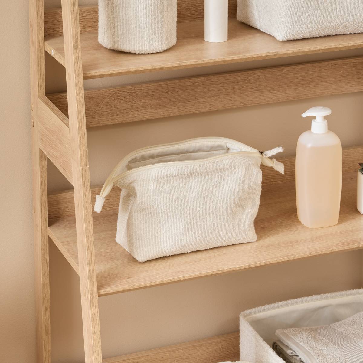 Trousse de toilette, l.32x h.17 cm, blanc Bouclette