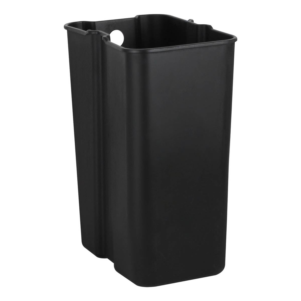 Poubelle manuelle slim, 20l, noir Delta