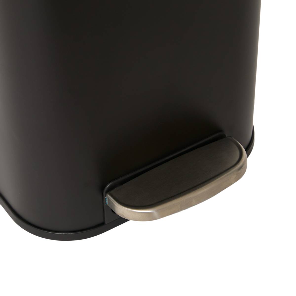 Poubelle manuelle slim, 30l, noir Delta