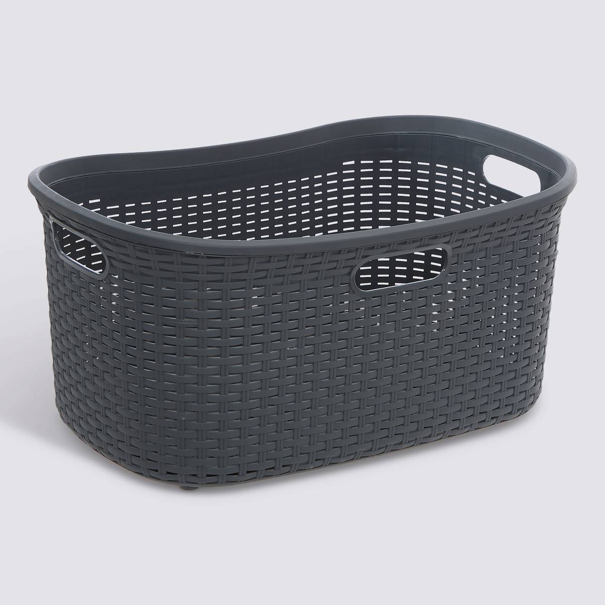 Corbeille à linge, 40l, gris foncé