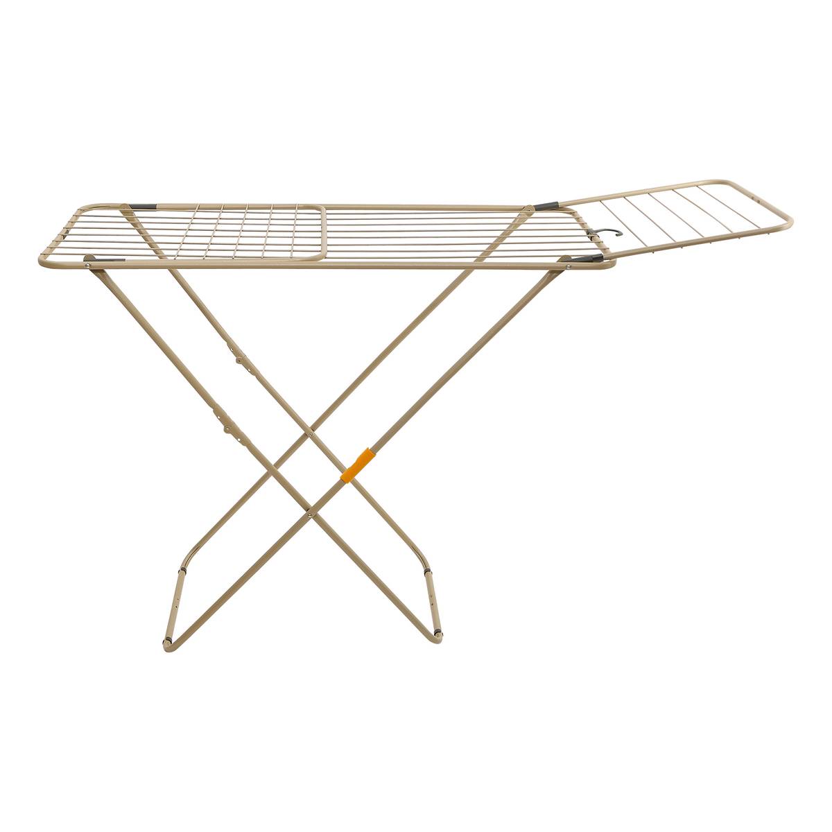 Étendoir à linge pont, 18 m d'étendage, beige Sahara
