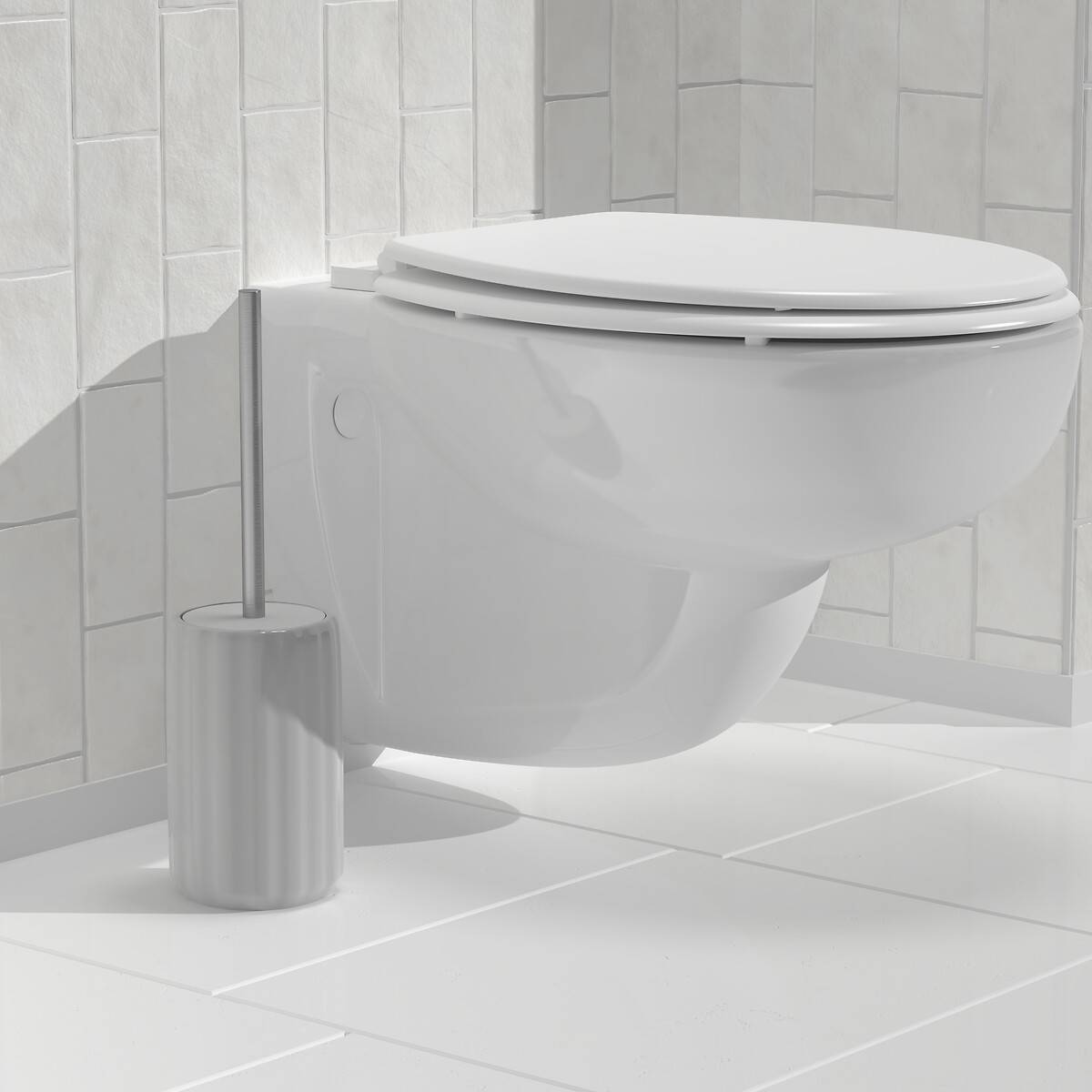 Brosse wc, h.40 cm, blanc Colorama