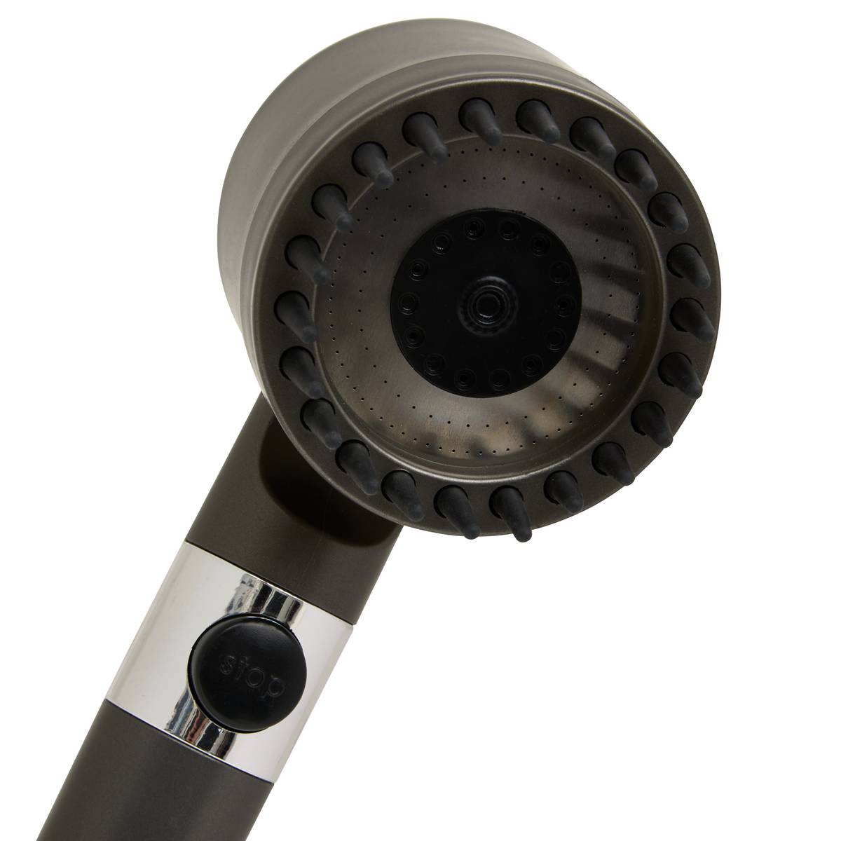Pommeau de douche, l.24,5 cm, gris