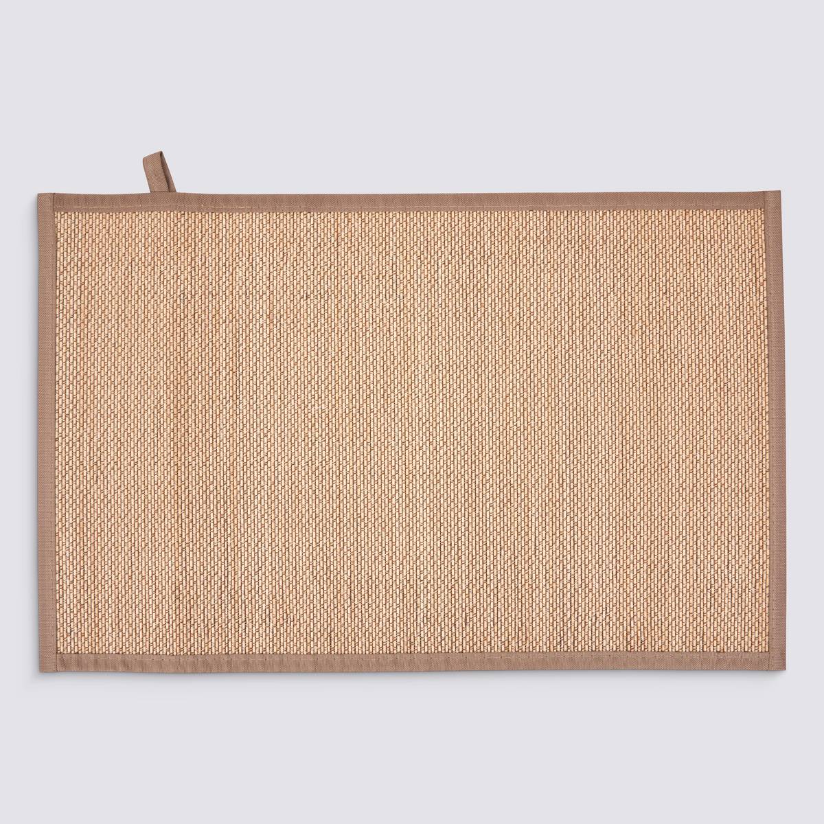 Tapis, bambou, 80x50 cm, beige Stemy