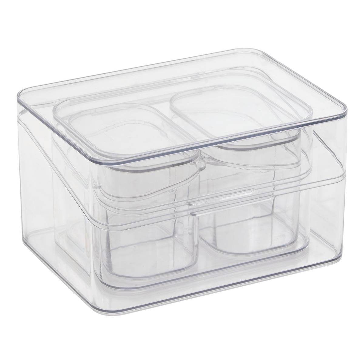 Lot de 4 organiseurs, transparent