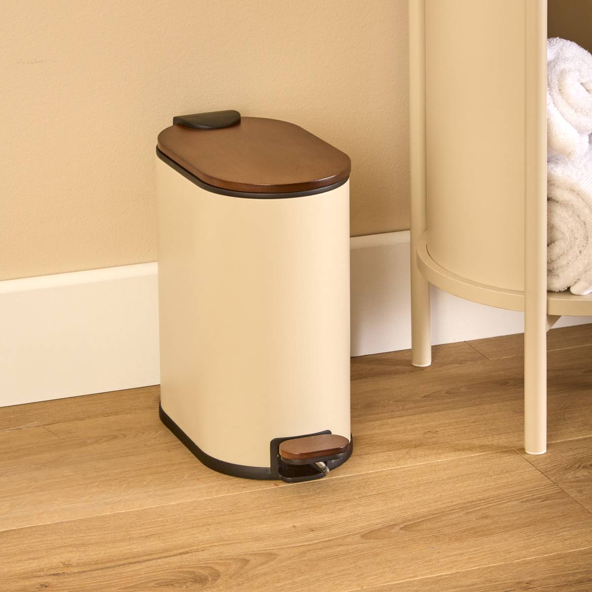 Poubelle manuelle, 5l, argile