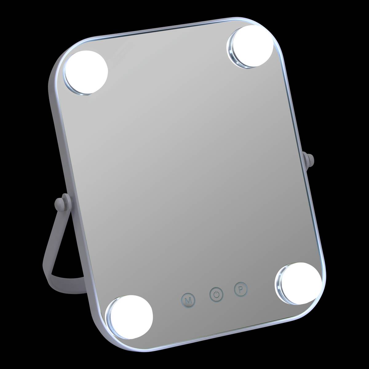 Miroir led, 20x25 cm, blanc