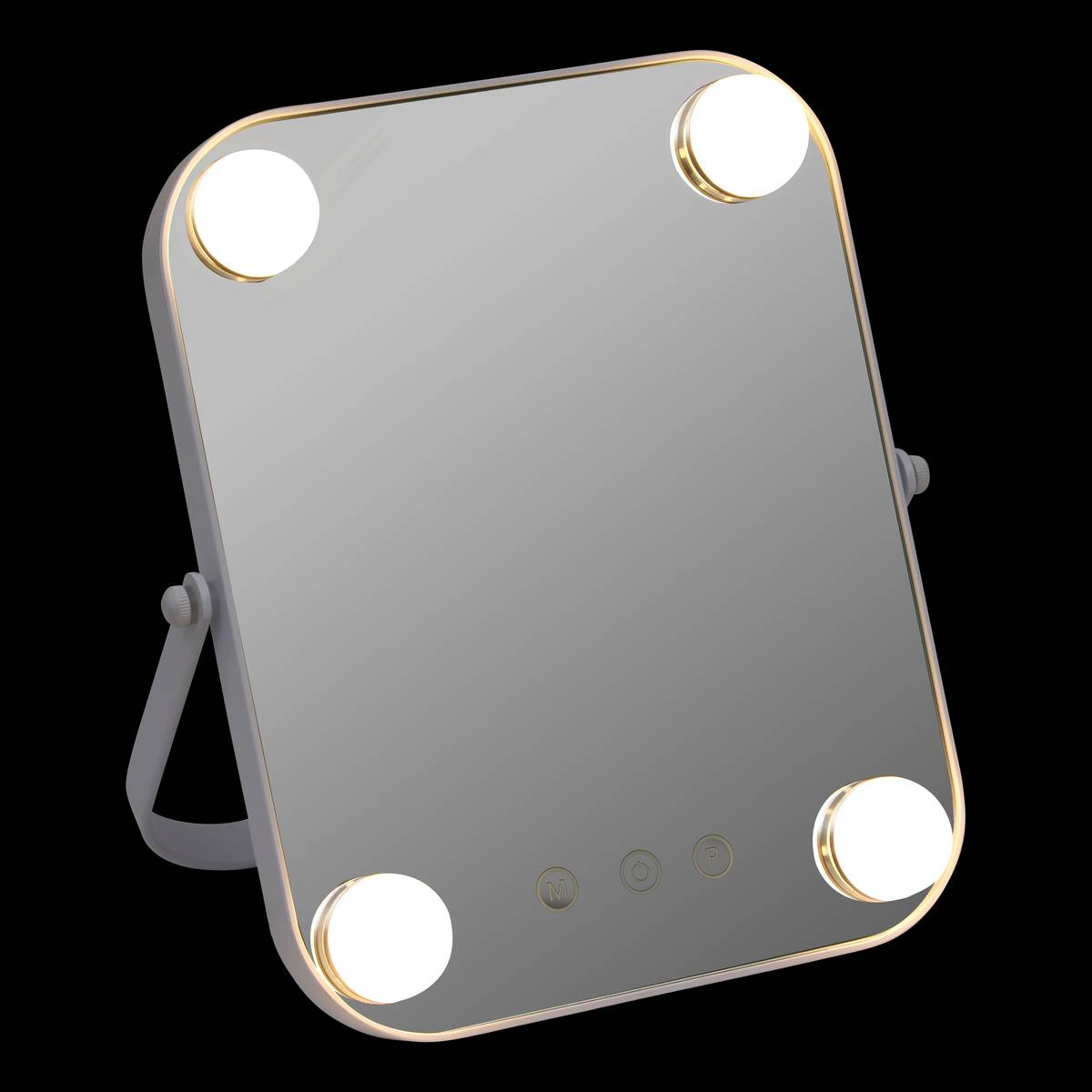 Miroir led, 20x25 cm, blanc