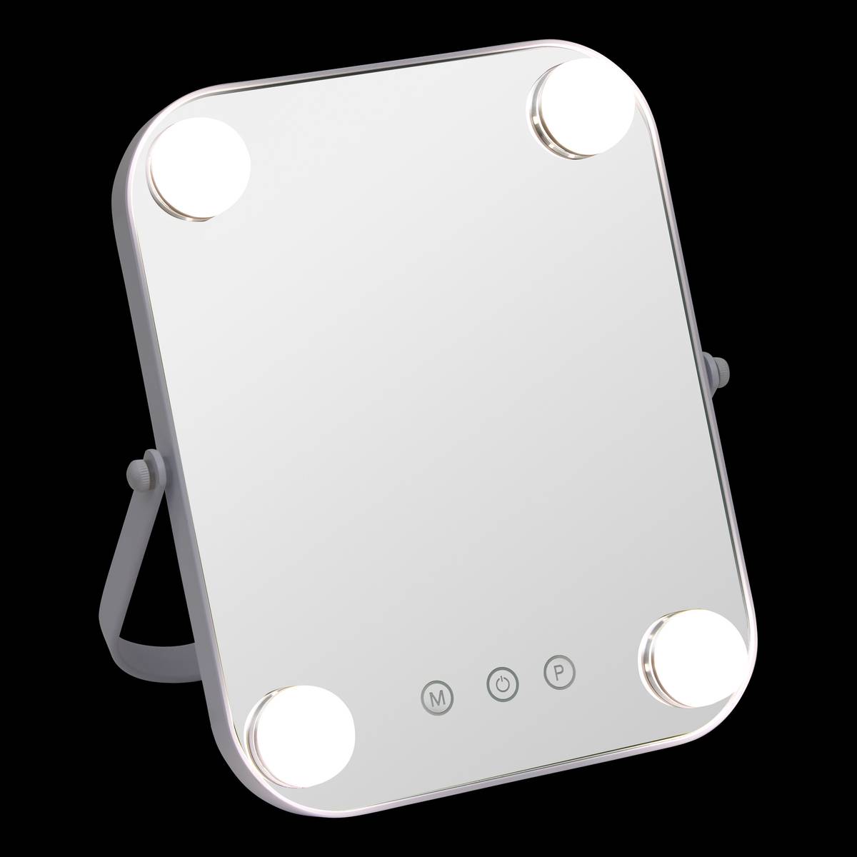 Miroir led, 20x25 cm, blanc