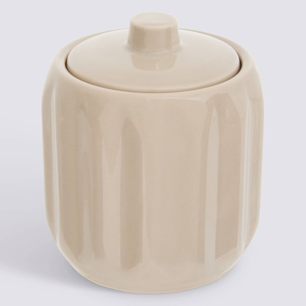 Pot à cotons, d.12,5 cm, beige Colorama
