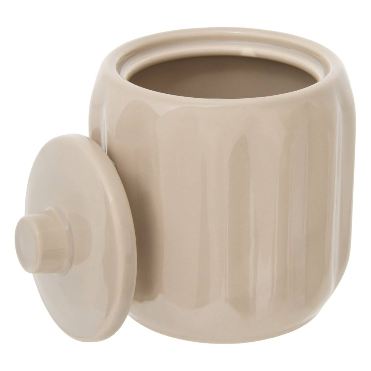 Pot à cotons, d.12,5 cm, beige Colorama
